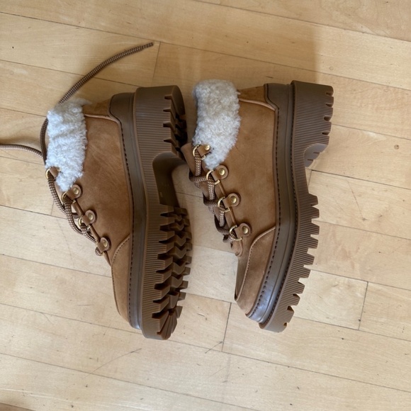 NEW M.gemi Alpine Due Shearling ankle boot, 36/6. GD1024 - Picture 5 of 8